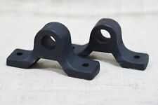 2 Cast Iron Industrial Factory Cart Axle Mounting Brackets Hit Miss Engine Axel