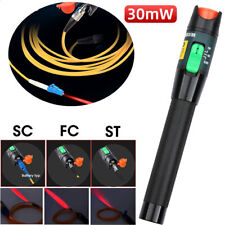 Visual Fault Locator 30mw 30km Red Light Pen Fiber Optic Cable Tester Meter