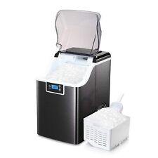 Portable Nugget Ice Maker Machine Countertop 44lbs24h W Scoop Self-cleaning