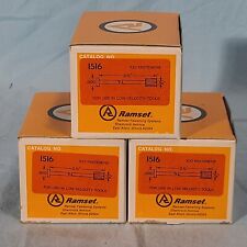 Ramset 1516 2 12 Powder Actuated Tool .300 Headed Nails 3 Boxes300 Count