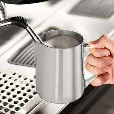 Stainless Steel Milk Frothing Pitcher Cup 350ml 12oz Coffee Latte Craft Mug