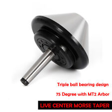 Mt2 Bull Nose Live Center Morse Taper 4.66 2 Bull 75 Degree For Lathe 120mm