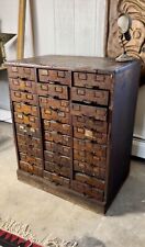 1940s Cabinet Apothecary Industrial Wc Heller Multi Drawer Folk Art Hardware