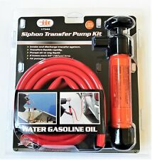 Manual Siphon Transfer Hand Pump Kit Gas Diesel Oil Kerosene Water Air Tire