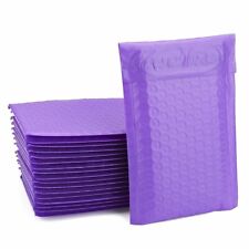 Purple Poly Bubble Padded Shipping Mailers 000 4x8 Lot Of 50 New