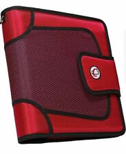 The Open Tab 3-ring Binder 3 Capacity Adjust Velcro 5 Color Tabs Red