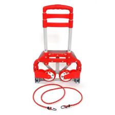 High Quality 170lbs Cart Folding Dolly Collapsible Trolley Push Hand Truck Red