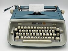 Vintage Cole Vanguard Blue Royal Safari Portable Typewriter With Original Case