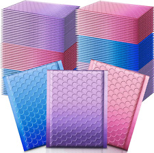 162 Pcs Colored Small Bubble Mailers 4x6 Inch Poly Shipping Envelopes Bulk Adhes