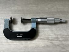 Mitutoyo Disc Micrometer 1-2 Inch Model 169-204 Non Rotating Spindle.