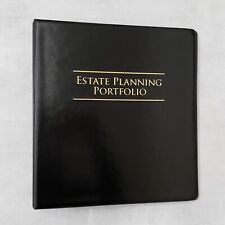 Estate Planning Portfolio 3-ring Binders With Tabs And Sheet Protectors