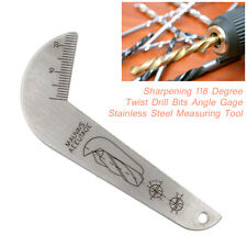 Sharpening 118 Twist Drill Bits Angle Gage Stainless Steel Measuring Tool Us