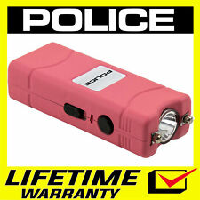 Police Stun Gun 801 Pink 400 Bv Mini Rechargeable Led Flashlight