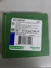 New In Box Square D Qo120paf Combination Arc-fault Circuit Breaker 120v 20a 1p