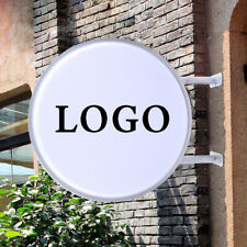 110v 20 Double Sided Outdoor Circular Illuminated Led Light Box Projecting Sign