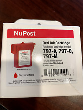 Nupost Red Ink Cartridge For Pitney Bowes Postage Meter 797-0 797-m 797-q