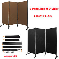 3-panel Room Divider Folding Privacy Screen Wall Partition Home Office Separator