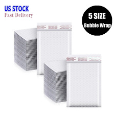 5 Size Bubble Mailers White Bubbles Small Business Supplies Delivery Package Us