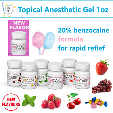 Dental Topical Anesthetic Gel 20 Benzocaine 1oz Jar Made In Usa Exp 0924