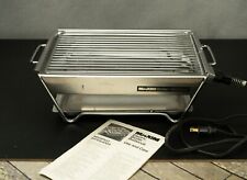 Maxim Electric Broiler Barbeque Indoor Countertop Ss 12x9 Complete Tested Works