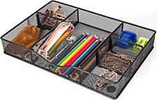 Desk Drawer Organizer Tray Metal Mesh Drawer Organizers Office 6 Adjustable Co