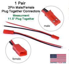 Jst 2pin Connector Malefemale Plug Cable 11.5 Leads Rc Lip Batteryled Lights