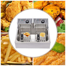 12l Electric Deep Fryer 1 Tank Fry Machine Commercial Restaurant 5000w Home Use