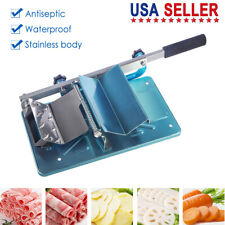 Stainless Steel Manual Meat Slicer Slicing Machine Frozen Meat Beef Bones Cutter