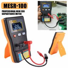 Mesr-100 Esr Capacitance Ohm Meter Cap Resistance Capacitor In Circuit Tester