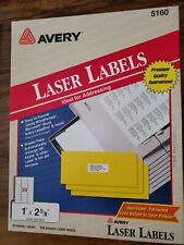 Avery 5160 1 X 2 58 Laser Labels Ideal For Addressing 100 Sheets 3000 Labels
