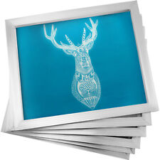 6 Pcs 16x20 Aluminum Silk Screen Printing Press Frame Screens 110 Mesh Prints