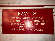 3hp Ihc Vertical Famous Sign Hit Miss Stationary Engine