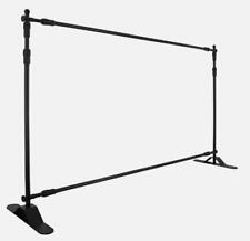 8x10ft Banner Stand Heavy-duty Backdrop Telescopic Adjustable Repeat Step