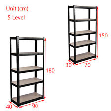 Adjustable Storage Garage Shelves Rack 5 Level Heavy Duty Steel Metal Shelf Unit
