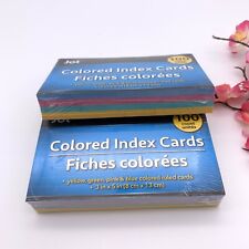 Index Cards Ruled 3 X 5 100 Cards Ideal For Presentations Colored Set Of 2 200