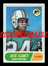 1968 Topps Football 2-218 Vg-ex Pick From List All Pictured