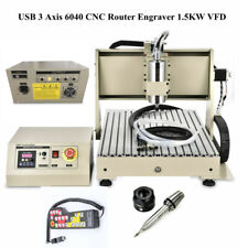 Usb 6040 3 Axis Cnc Router Engraver 1.5kw Milling Drilling Machine W Controller