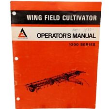 Allis Chalmers Wing Field Cultivator 1300 Operators Manual 1981 Vintage Tractor