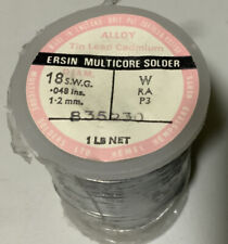Ersin Multicore Solder 1 Lb. Roll. Alloy Sn 60. 18. S.w.g. . Vintage New Sealed