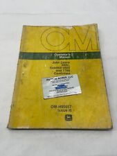 Operators Manual For John Deere Model 6600 6600 Sidehill And 7700 Combines