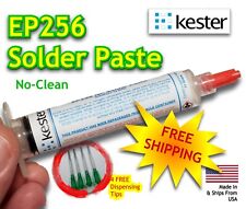 Kester Ep256 Lead Solder Paste 6337 Syringe Dispenser Wadditional Tips