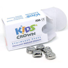 5 Refill Stainless Steel Primary Molar Crown Kids Crown Compatible All Size