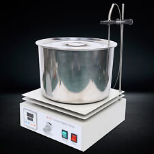 10l Stirring Water Bathdigital Magnetic Hotplate Stirrer Led Display 0-1400 Rpm