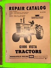 Minneapolis-moline Tractor G1000 Manual.  148 Pages 1967.  Item 26547