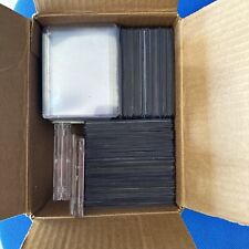 150 Used Top Loaders Lot Includes 4 Used One Touch Card Holders