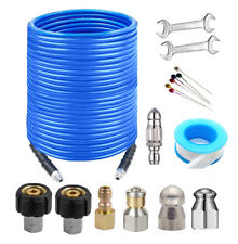 50150200 14 Hose Sewer Line And Drain Jetter Kit W Sewer Nozzleadapters