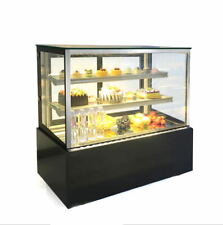 47 Wide Refrigerated Bakery Showcase Desktop Cake Display Cooler Back Door 220v