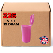 225 Purple Vials - 19 Dram Pop Top Bottle - Smell Proof Containers