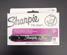 Sharpie Flip Chart Markers Bullet Tip Four Color Set New Black Green Blue Red