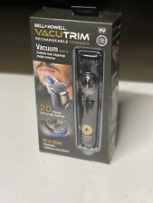 Bell Howell Vacutrim Rechargeable Vacuum Beard Trimmer All In One 20 Settings
